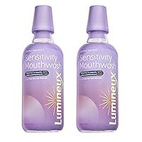 Lumineux Sensitivity Mouthwash Certified Non-Toxic, Dentist Formulated, 16 oz (2 Pack)