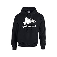 Trenz Shirt Company Got Snow? Funny Snowmobile Snowboard Skiing Cold Weather Winter Sports Unisex Hooded Sweatshirt