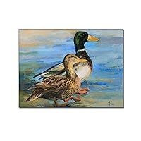 Posters Wild Duck Painting Vintage Pictures Farmhouse Wall Art Animal Posters Canvas Painting Posters And Prints Wall Art Pictures for Living Room Bedroom Decor 12x16inch(30x40cm) Unframe-style