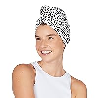 Dock & Bay Turban Hair Towel - for Home & The Beach - Super Absorbent, Quick Dry - Animal Kingdom - Charming Dalmatian, One Size