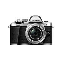 OM SYSTEM OLYMPUS OM-D E-M10 Mark II Mirrorless Camera with 14-42mm EZ Lens (Silver) US ONLY