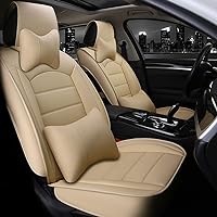 PU Leather Car Seat Covers Fit for Wrangler JK Sahara Sport 2004-2019 Front Seat Cover Wear Resistant Faux Leatherette Cushions