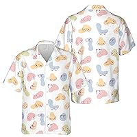 Funny Ladies Chest Pastel Hawaiian Shirt Size S-5XL for Men and Women