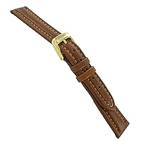 Speidel 14mm Water Resistant Bounty Leather Tan Brown Watch Band Strap Regular