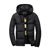 Men'S Down Jackets & Coats Heated Zip Up Oversized Winter Velvet Thickened Long-Sleeved Cotton-Padded Solid-Color Outerwear