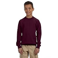 Gildan Activewear 50/50 Youth Crewneck Sweatshirt, L, Maroon