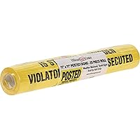 843388 Posted Private Property Tyvek Roll, Plastic, Yellow, 11