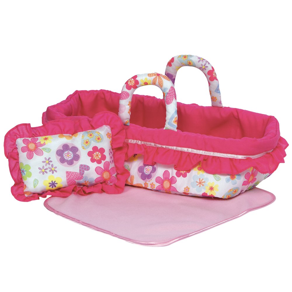 Adora Travel Portable Cloth Doll Toy Carrier Blanket & Pillow Set for Dolls Up to 12