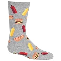 Hot Sox Kids' Fun Food & Drink Crew Socks-1 Pair Pack-Cool & Cute Boys & Girls Gifts