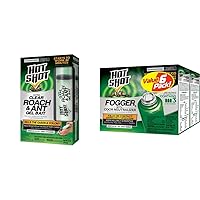 Hot Shot Ultra Clear Roach & Ant Insects Gel Bait + Hot Shot Fogger with Odor Neutralizer