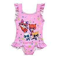 Girls Kitty Cat Swimsuit Bathing Suit for 3-8Y