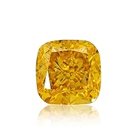 0.25 ct. GIA Certified Diamond, Cushion Modified Brilliant Cut, FVY - Fancy Vivid Yellow Color, VS2 Clarity Perfect To Set In Jewelry Engagement Rare Ring Gift