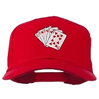 Royal Flush Embroidered Cotton Twill Cap