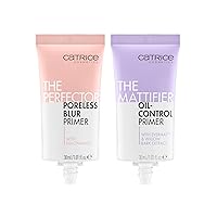 Catrice | Perfector Poreless Primer & Mattifier Primer Bundle | Full Coverage Makeup | Vegan & Cruelty Free