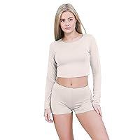 Hamishkane® Women's Stretchy Hot Pants - Versatile Mini Shorts for Women, Soft & Comfortable Slim Fit Ladies Shorts, Design for Summer, Casual and Nightlife Fashion Stone