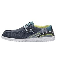 Hey Dude Men's Wally Hawk Wool Dark Grey | Men’s Shoes | Men's Lace Up Loafers | Comfortable and Lightweight