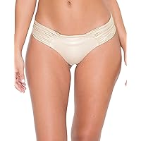 Luli Fama Women's Standard Cosita Buena Ruched Back Bikini Bottom