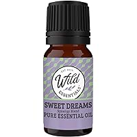 Wild Essentials Sweet Dreams 100% Pure Essential Oil Synergy Blend 10ml, Premium Grade, Use for Sleep, Rest, Relaxation, Nighttime, Made and Bottled in The USA