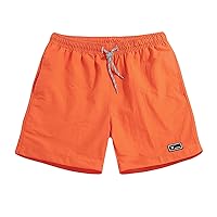 Men's Summer Beach Shorts Loose Plus Size Casual Solid Color Thin Quick Drying Breathable Drawstring Sports Shorts