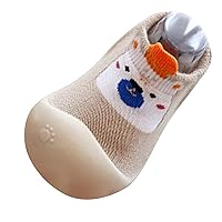 Rubber Shoes Toddler, Children Toddler Baby Girls Boys Cartoon Slipper Socks Shoes Prewalker