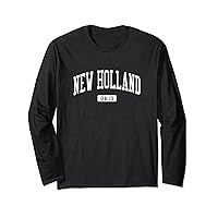 New Holland Ohio OH Vintage Athletic Sports Design Long Sleeve T-Shirt