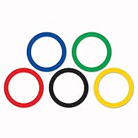 Sports Party Rings (asstd colors) Party Accessory (1 count) (15/Pkg)