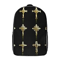 Religious Cross 17 Inches Unisex Laptop Backpack Lightweight Shoulder Bag Travel Daypack