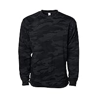 ShirtBANC Urban Lifestyle Crewneck Camouflage Blank Sweater Apparel, S-3XL