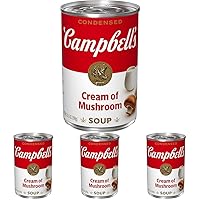 Campbell's Condensed Cream of Mushroom Soup, 10.5 oz Can (Pack of 4)