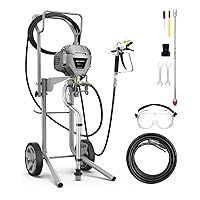 MaXpray M3 Cart Airless Paint Sprayer, Highly Efficient Thinning-Free Minimal Overspray for Up to 15 Gallon DIY Painting Projects Home Interior & House Exterior, with Sprayer Accessories