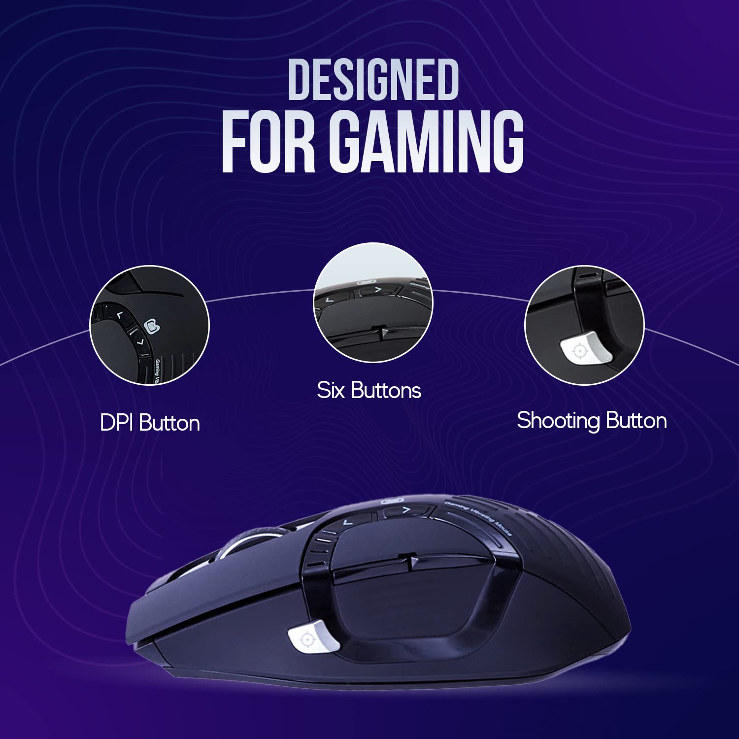 BB 4D Vibration Gaming Mouse SM35 | Sound-Reactive Haptic Sensor | Unique FPS Gaming Experience on PC for Overwatch, PUBG, CS:GO, Halo, and Many Others | Adjustable Up to 12000 DPI (SM35)