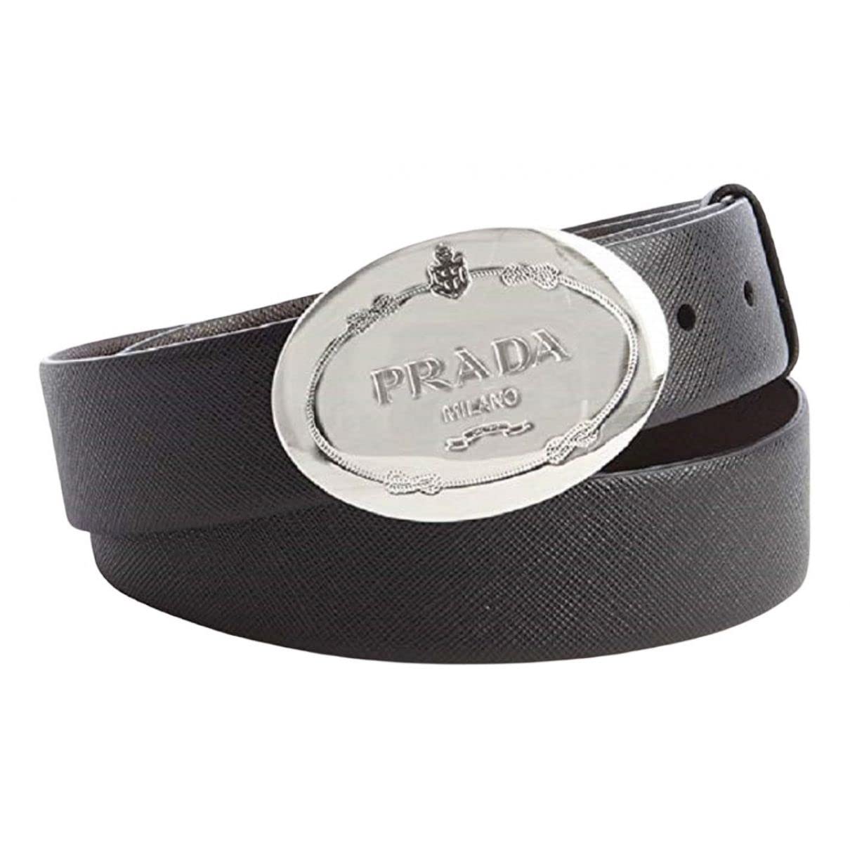 Mua Prada Men's Black Saffiano Leather Engraved Oval Plaque Buckle Belt  2CM046 Size: 110/44 trên Amazon Mỹ chính hãng 2023 | Giaonhan247