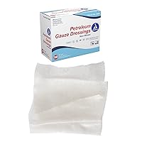 Dynarex 3039 Sterile Petroleum Non Adhering Gauze Dressing for Wound, 3