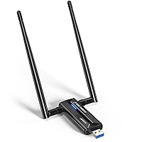 EDUP AX3000M USB 3.0 WiFi 6E Adapter Wireless WiFi Dongle Network Adapter 802.11AX Tri-Band 6GHz/5GHz/2.4GHz Dual 5dBi Antennas for PC Desktop Laptop Compatible with Windows 11/10 64Bits