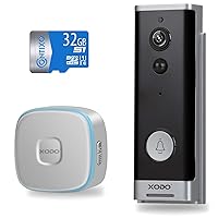 VD1 WiFi Video Doorbell Camera, Wireless Doorbell Camera with Chime, 1080P HD, 2-Way Audio, Motion Detection, IP 65 Waterproof, No Monthly Subscription Fees with Batteries, 32GB SD Card Included