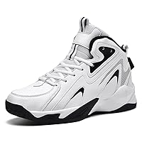 Autumn and Winter New Large Men's Plush High Top Basketball Shoes, Anti-Skid and Wear-Resistant Sports Shoes for Competition