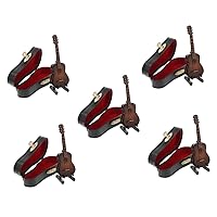 ERINGOGO 5 Sets Guitar Model Baby Wooden Toys Toy for Kids Classical Guitar Mini Guitar Toy Guitar Toys Kids Musical Toys Small Guitar Decor Miniature Guitar Decor Miniature Decoration Gift