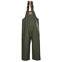 Helly-Hansen Workwear Storm Waterproof Bib Pants for Men Made from Heavy-Duty Breathable PVC-Coated Polyester for Mobility