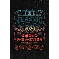 Notebook: Vintage 2020 Limited Edition Gift 2 Years Old 2nd Birthday Journal (Diary, Notebook, Gift) for women/men ,Paycheck Budget,Gym,Pretty,Menu