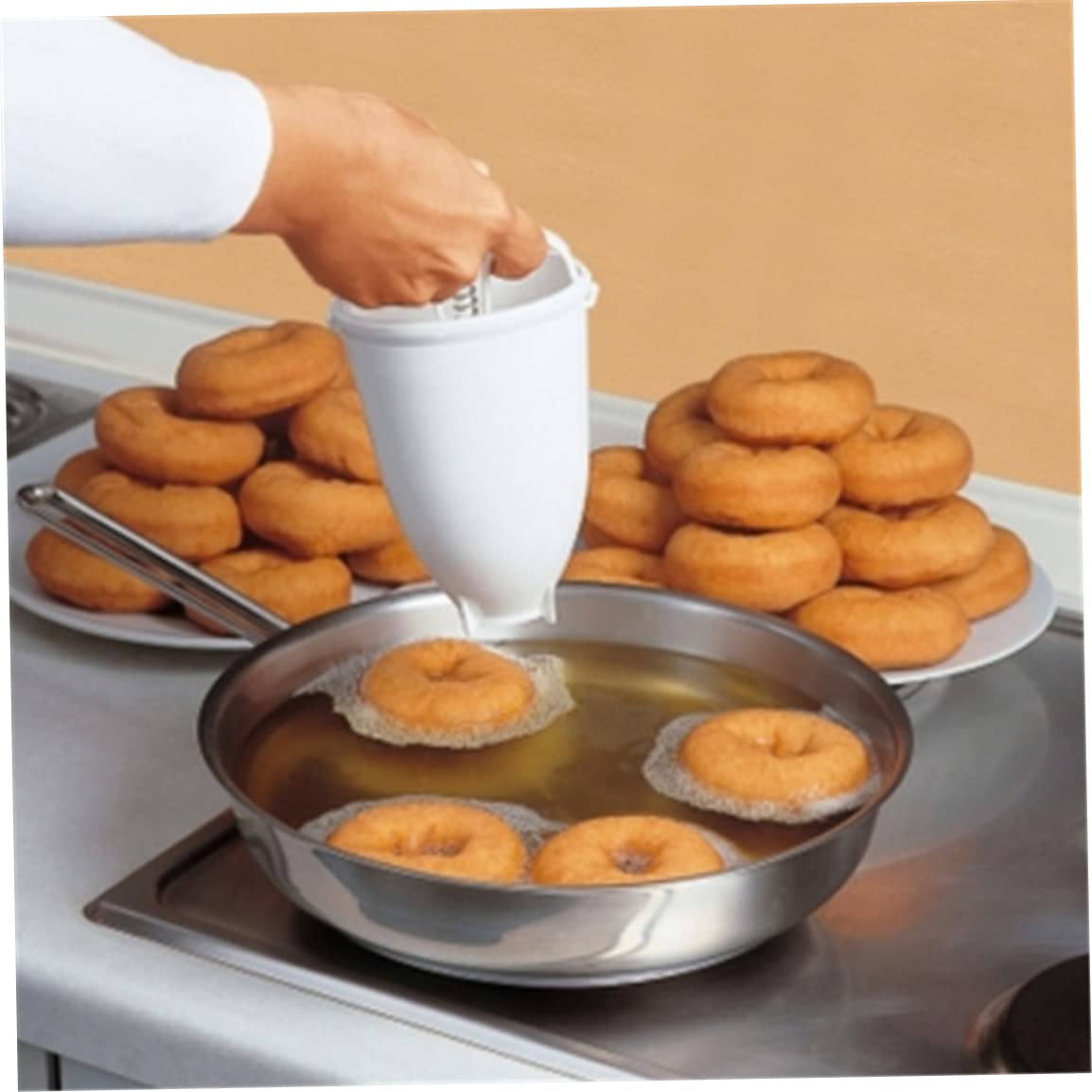 Plastic Donut Maker Manual Doughnut Machine Mold DIY Baking Tools for Kitchen Pastry Making Plastic Maker