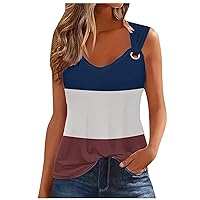 Tank Tops for Women Dressy Casual Sleeveless T Shirts Ring Straps Camisole Plus Size Summer Basic Tops Trendy Cute Blouses
