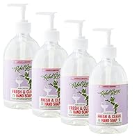 Rebel Green Lavender & Grapefruit Scent Liquid Hand Soap, Sulfate Free, 16.9 Ounces (Pack of 4)