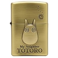 Zippo Zippo Lighter, Studio Ghibli Collection, My Neighbor Totoro, Small Totoro, Antique Gold, NZ-23 (ZIPPO Standard Box Specifications)