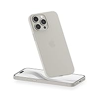 PEEL Original Super Thin Case Compatible with iPhone 15 Pro Max (Natural) - Ultra Slim, Sleek Minimalist Design, Branding Free - Protects & Showcases Your Device