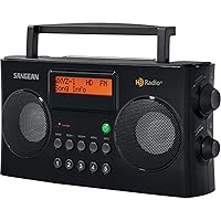 Sangean HDR-16 HD Radio/FM-Stereo/AM Portable Radio, Black