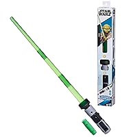 STAR WARS Lightsaber Forge Yoda, Green Customizable Electronic Lightsaber, Toys for 4 Year Old Boys and Girls