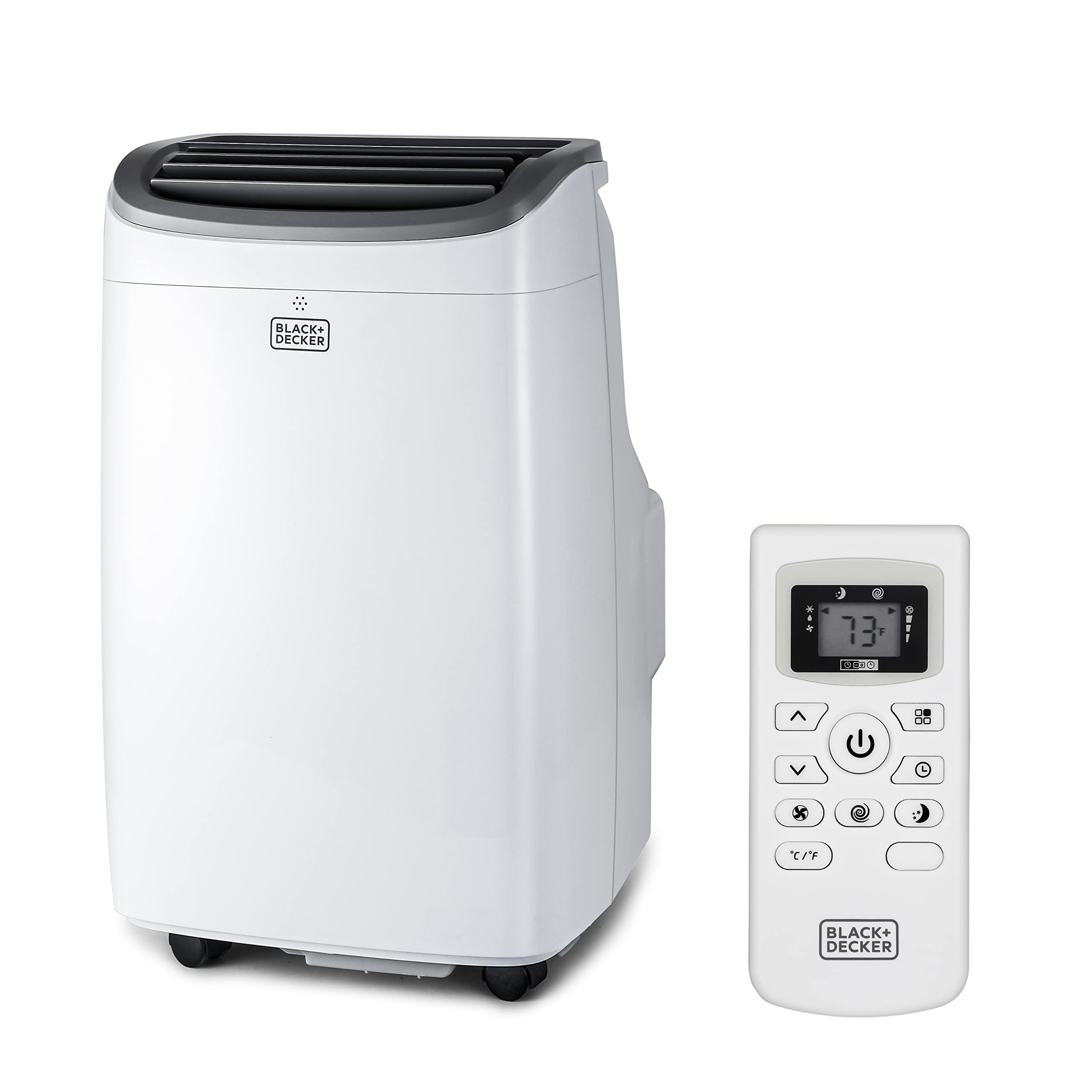 BLACK+DECKER 10,000 BTU Portable Air Conditioner up to 450 Sq. ft. with Remote Control, White