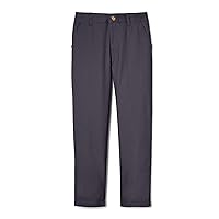 French Toast Boys' Adjustable Waist Straight Fit Stretch Twill Chino Pant