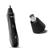 MANSCAPED® The Weed Whacker™ Nose and Ear Hair Trimmer Plus Extra Hypoallergenic Stainless Steel Replacement Blade– 9,000 RPM Painless Precision Tool with Rechargeable Battery, Wet/Dry, Easy to Clean