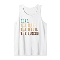 Mens Olaf The Man The Myth The Legend Funny Personalized Olaf Tank Top